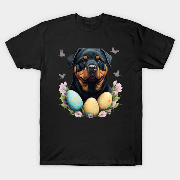 Rottweiler happy easter day T-Shirt by JayD World